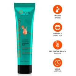 ORGIE - TUBO LUBRIFICANTE COCKTAIL SESSO IN SPIAGGIA GEL INTIMO BACIABILE A BASE DE ACQUA 100 ML