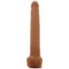 PRETTY LOVE - VIGGO DILDO REALISTICO MORBIDO AL TOCCO DELLA PELLE, 36,5 CM MARRONE