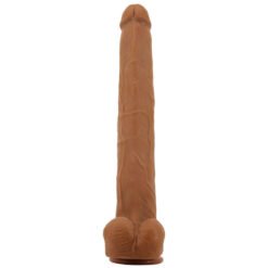 PRETTY LOVE - VIGGO DILDO REALISTICO MORBIDO AL TOCCO DELLA PELLE, 36,5 CM MARRONE