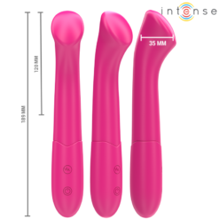 Alternative view of INTENSE - VIBRATORE PATY 19 CM FLESSIBILE 10 VIBRAZIONI MODELLO 2 ROSA
