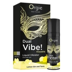 Alternative view of ORGIE - DOPPIA VIBRAZIONE! LIQUIDO VIBRANTE AL LIMONE, GIN E TONICO, 15 ML
