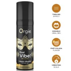 ORGIE - DOPPIA VIBRA! PIÑA COLADA KISSABLE VIBRATORE LIQUIDO 15 ML