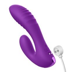 Alternative view of FANTASY FOR HER - VIBRATORE DOPPIO PUNTO PER L'AMANTE SEGRETO, CLITORIDE RICARICABILE, VIOLA