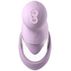 Alternative view of FANTASY FOR HER - VELOURA TOUCH PLEASURE POMP POMPA INTIMA CON ASPIRAZIONE E VIBRAZIONE VIOLA